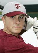 <b>Jack Rye</b> of the Florida State Seminoles during a rain delay at Bright House ... - 357FEB25044_Florida_State_Seminoles_Baseball_Headshots