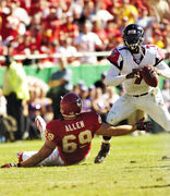 The Atlanta Falcons' Peerless Price catches a pass against the Kansas City  Chiefs during their NFL football game at Arrowhead Stadium in Kansas City,  MO. on October 24, 2004. The Chiefs won