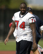 Houston Texans tackle Ephraim Salaam (74) during a training camp