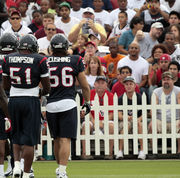 Houston Texans Vs. Green Bay Packers Fans Support On NFL Game. Silhouette  Of Supporters, Big Screen With Two Rivals In Background. Stock Photo,  Picture and Royalty Free Image. Image 151158734.