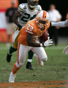 08 NOV 2009: Sammy Stroughter (18) of the Buccaneers celebrates his  touchdown during the game between the Green Bay Packers and the Tampa Bay  Buccaneers at Raymond James Stadium in Tampa, Florida. (