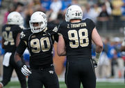 Duke wide receiver Max McCaffrey (87) during the NCAA college football game  between Duke and Wake