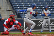 WORCESTER, MA - MAY 04: Worcester Red Sox catcher Jorge Alfaro (38