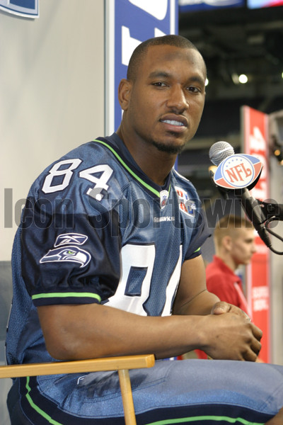 Super Bowl XL Media Day, Portrait of Seattle Seahawks Lofa Tatupu