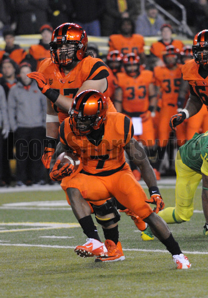 2013 Oregon State Orange on Black Unis