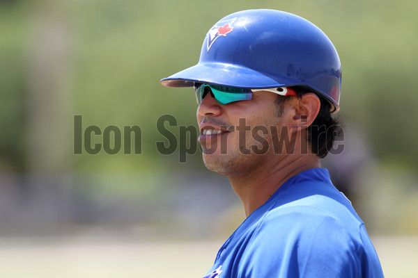 GCL Blue Jays Manager Luis Hurtado is all smiles in the third base News  Photo - Getty Images