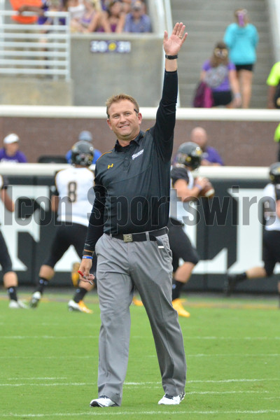 September 05, 2015: East Carolina Pirates running back Anthony Scott (3)  during the NCAA Football game between the Towson Tigers and the East  Carolina Pirates at Dowdy-Ficklen Stadium in Greenville, North Carolina. (