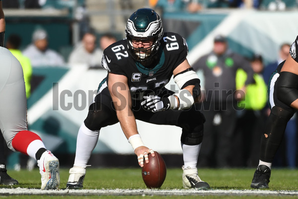 Philadelphia Eagles center Jason Kelce (62) snaps the ball during