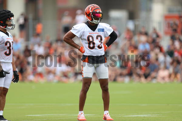 CINCINNATI, OH - JULY 28: Cincinnati Bengals wide receiver Malachi Carter ( 88) during the Cincinnati