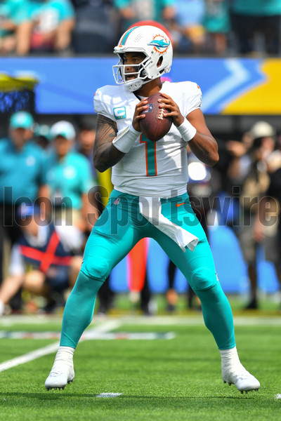 Miami Dolphins safety Jevon Holland (8) defends during an NFL