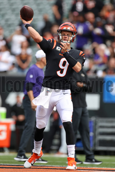 Cincinnati Bengals tight end Irv Smith Jr. (81) runs with the ball